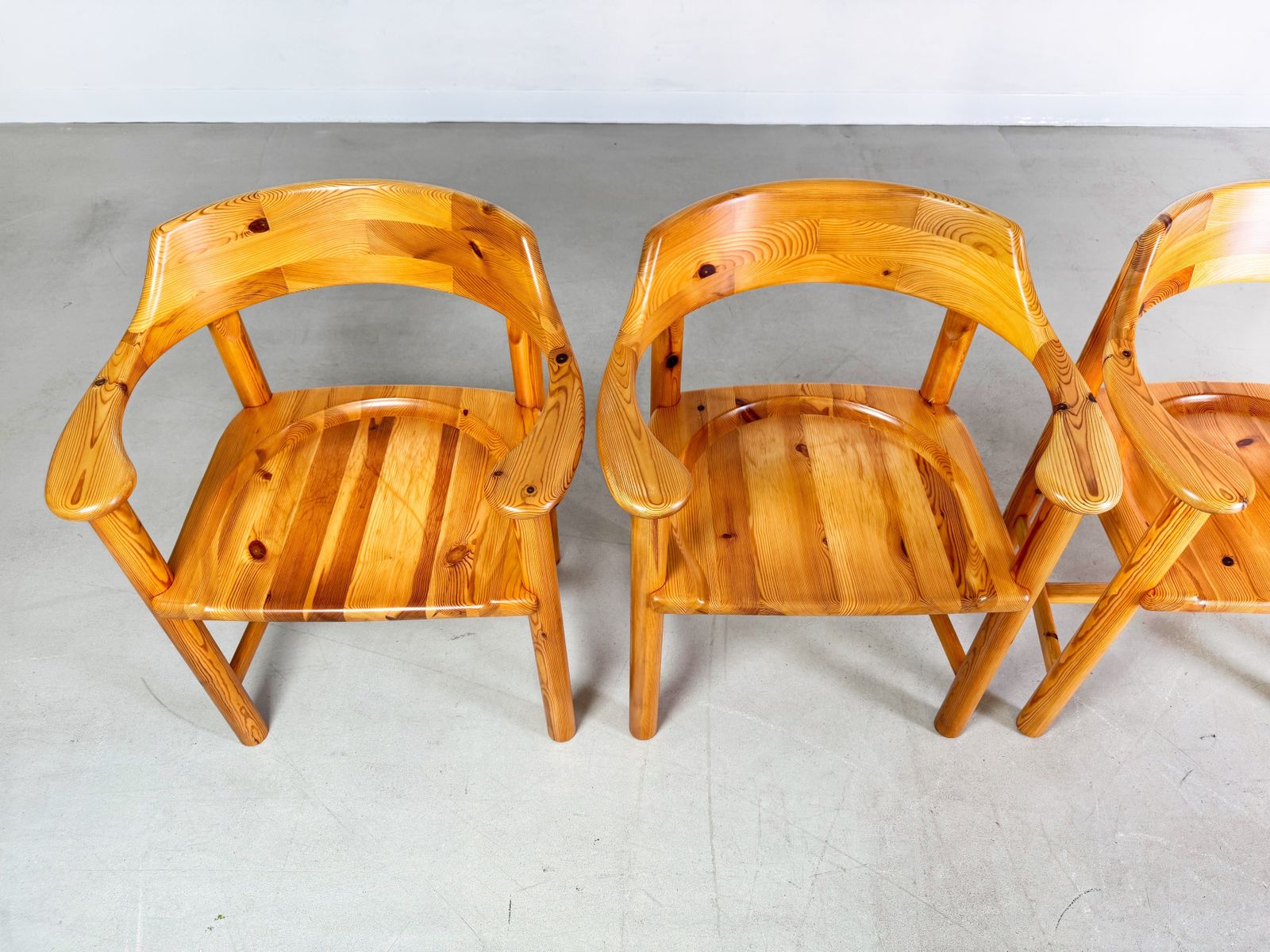 Set Of 6 Rainer Daumiller Armchairs Vintage Chair Pine photo furniture