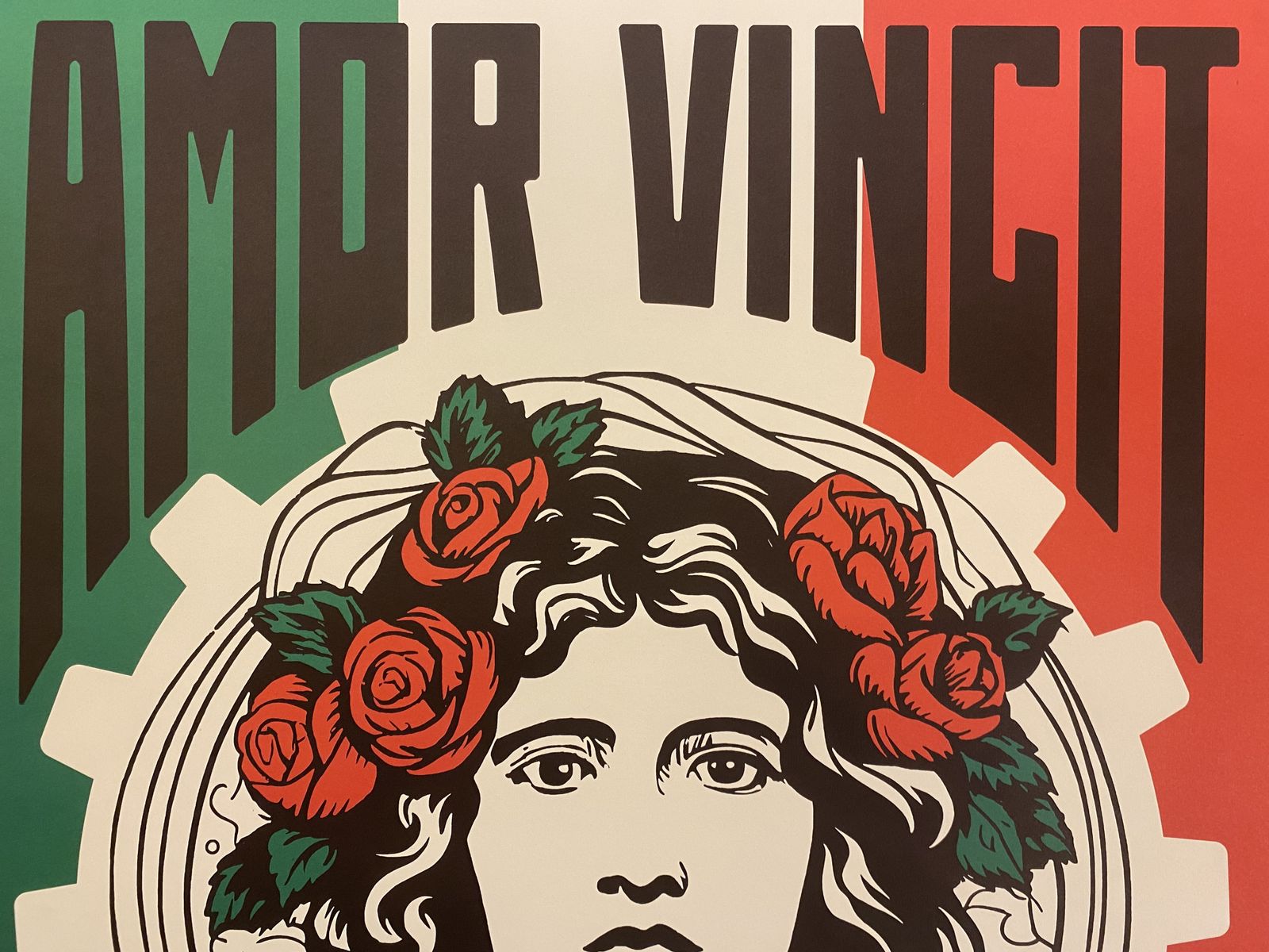 Pollux, 2020s   Amor Vincit Omnia   Original Poster Printed In Offset With Detached Screen   Cm 98 X 68   In 38,6 X 26,8 photo vinterior