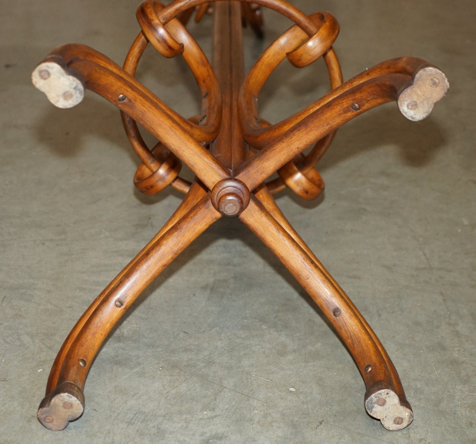 photo for sale Huge Circa 1900's Thonet Revolving Bentwood Hat Coat & Scarf Floor Standing Rack