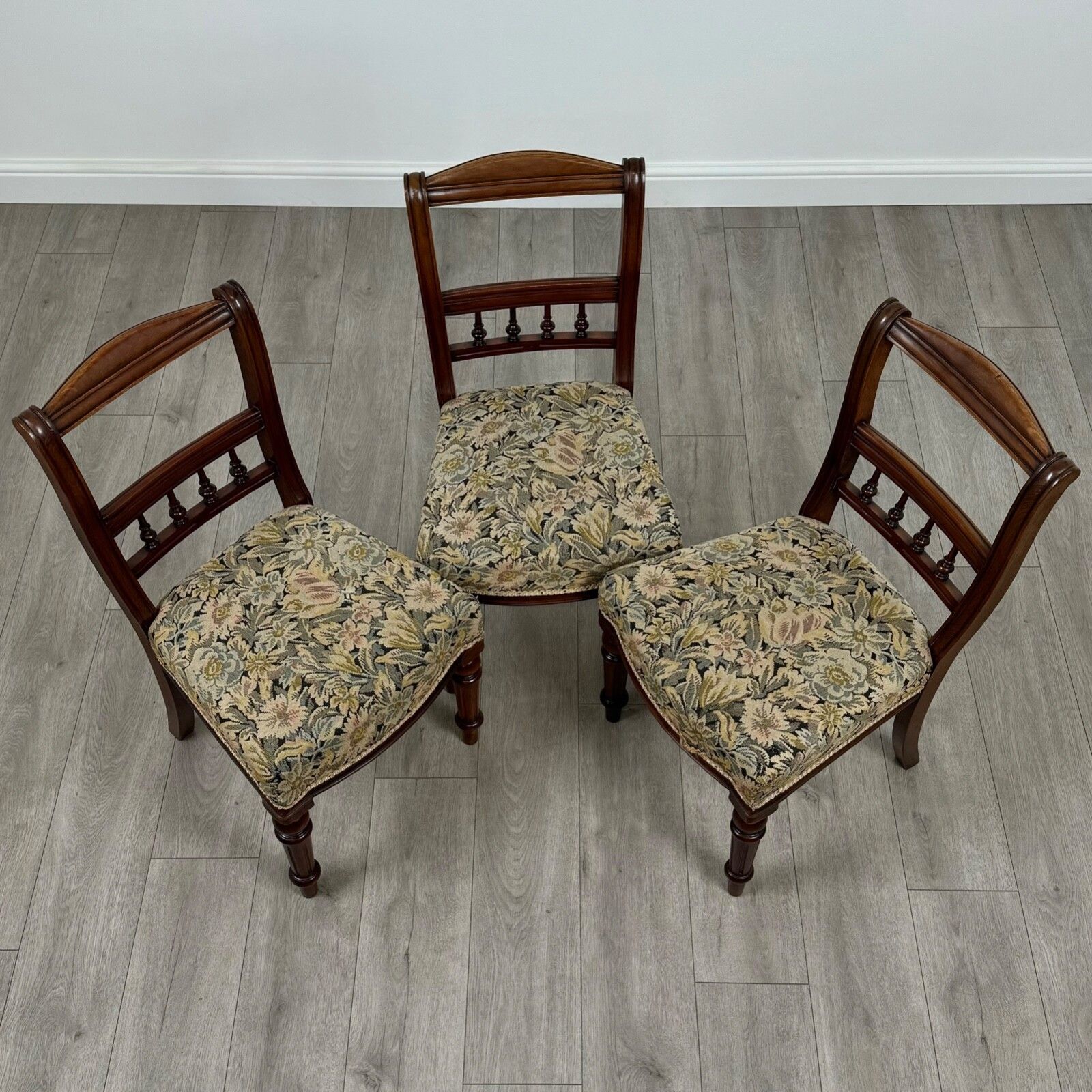 Antique 19th Century Set Of 6 Mahogany Dining Chairs photo vintage