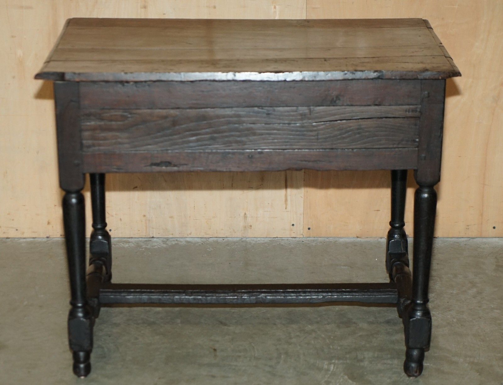 photo buy 17th Century Antique Charles II Flemish Oak Side Table With Single Drawer