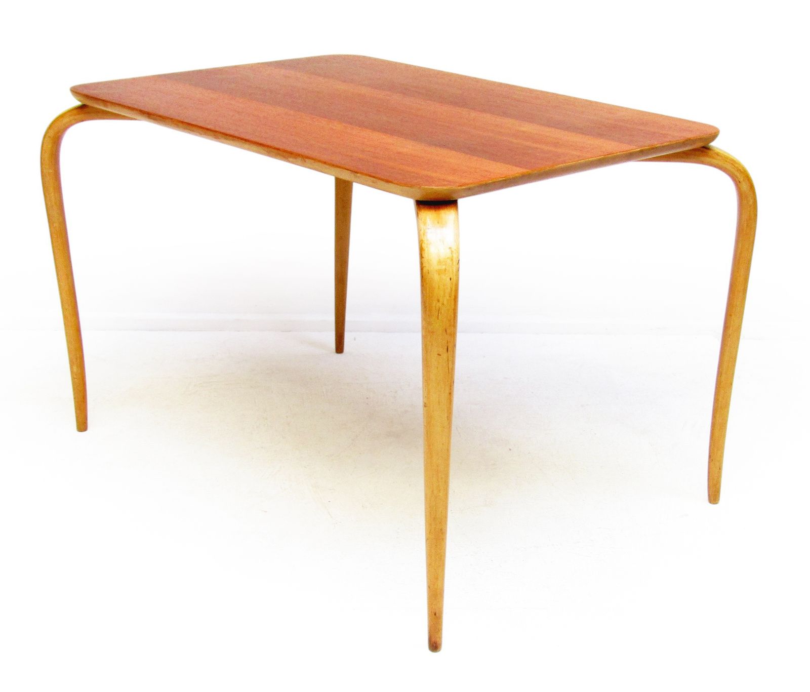 Early Swedish "Annika" Coffee Table In Cuban Mahogany By Bruno Mathsson, Circa 1940 photo vintage
