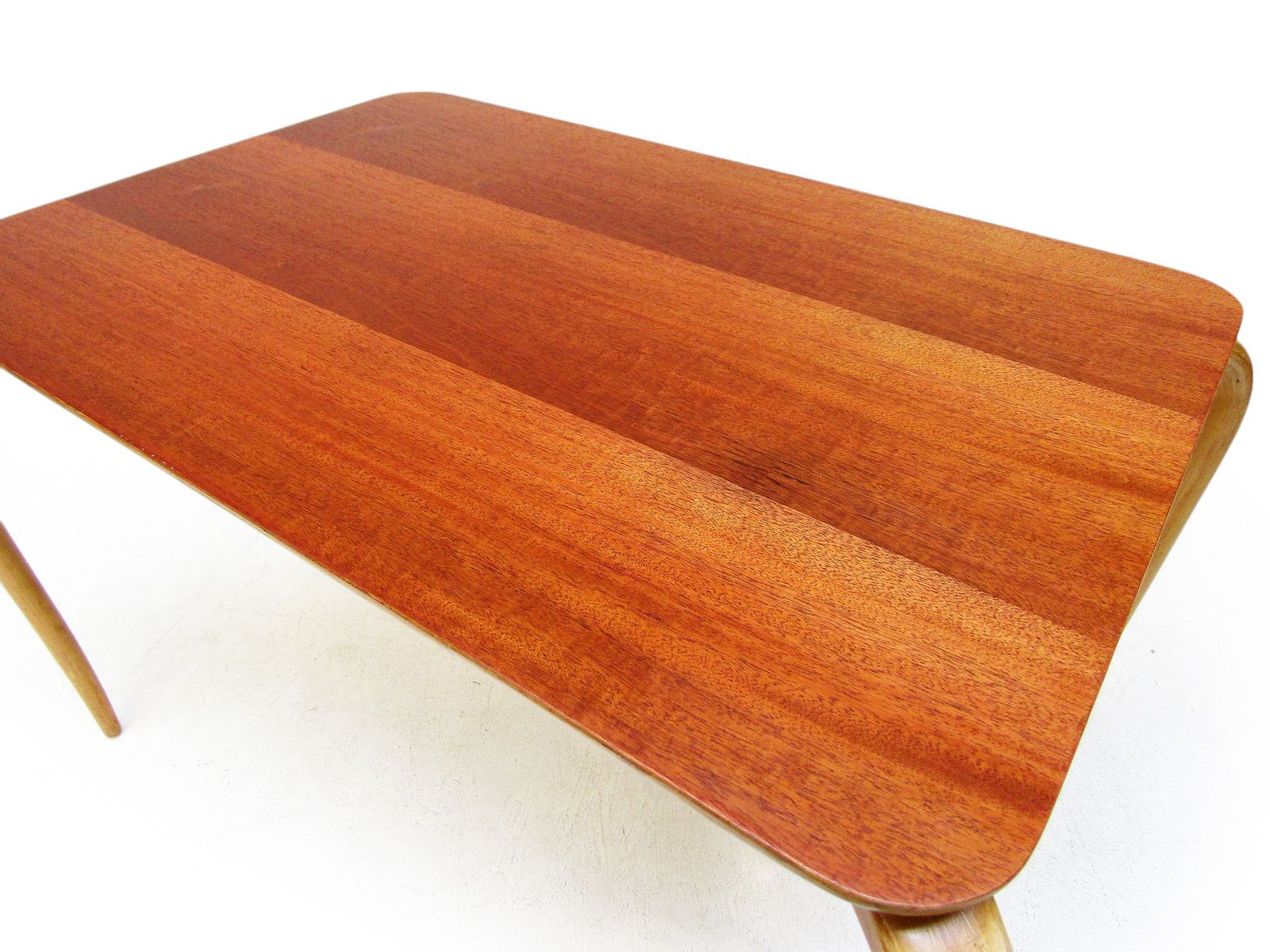Furniture Early Swedish "Annika" Coffee Table In Cuban Mahogany By Bruno Mathsson, Circa 1940 photo