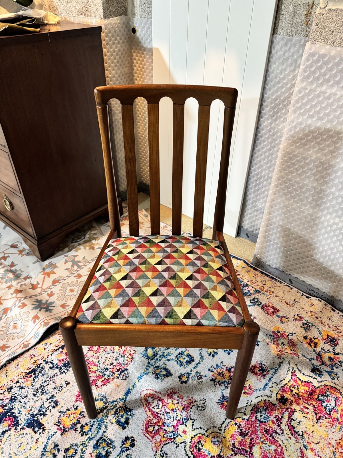6 X Mid Century Teak Meredew Chairs photo 399.0