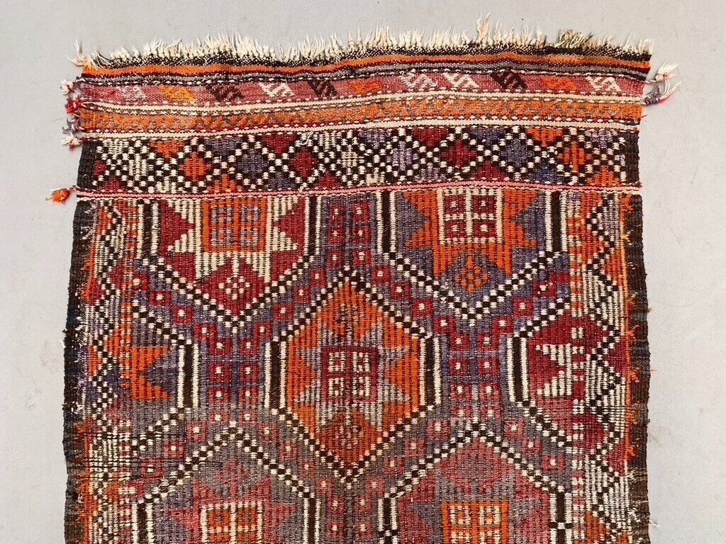 photo for sale Vintage Turkish Kilim Rug 150x92 Cm Wool Kelim, Medium