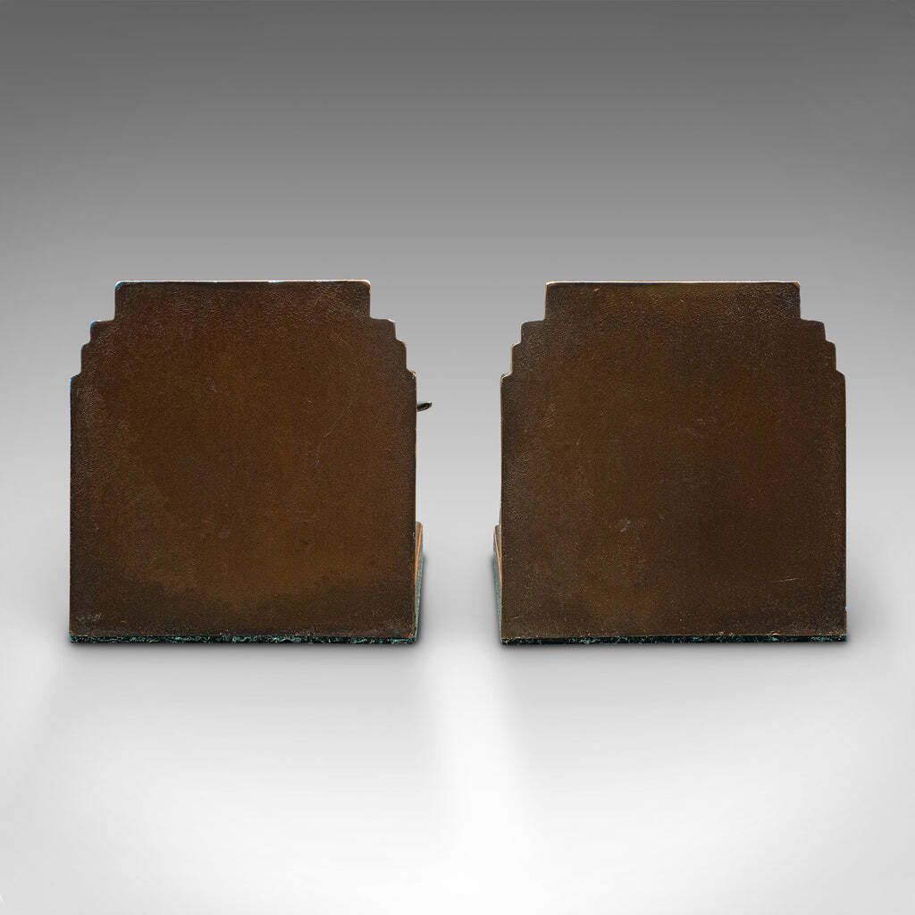 Pair Of Vintage Pointer Bookends, French Bronze, Dog Figure, Book Rest, Art Deco photo 740.0