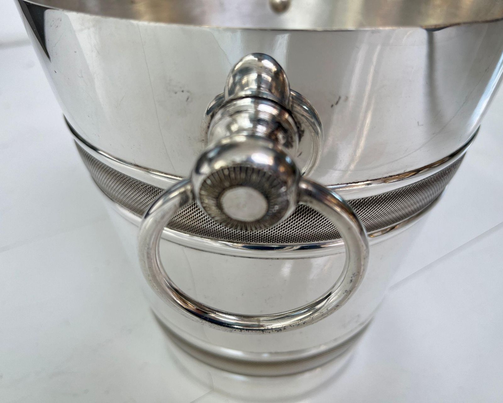 Verzilverde Champagnekoeler | 1 Stuk | Maaswerk Decoraties En Handvatten photo buy