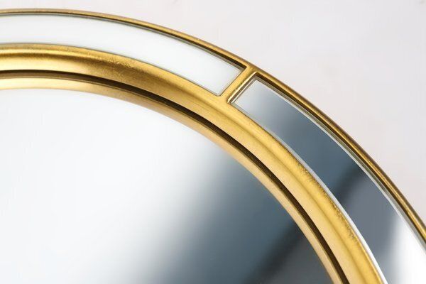Large Facet Cut Mirror With Gilded Frame By Deknudt, 1960s photo Home Decor