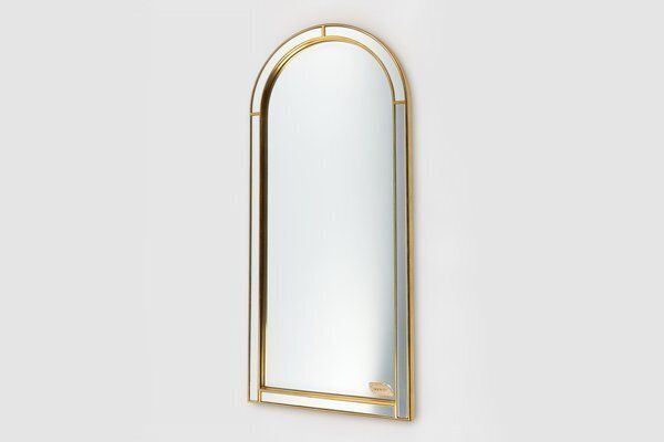 Large Facet Cut Mirror With Gilded Frame By Deknudt, 1960s photo vinterior