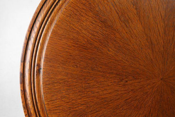 Antique English Hand Carved Oak Side Table With Lions Head Feet, 1890s photo 2220.0