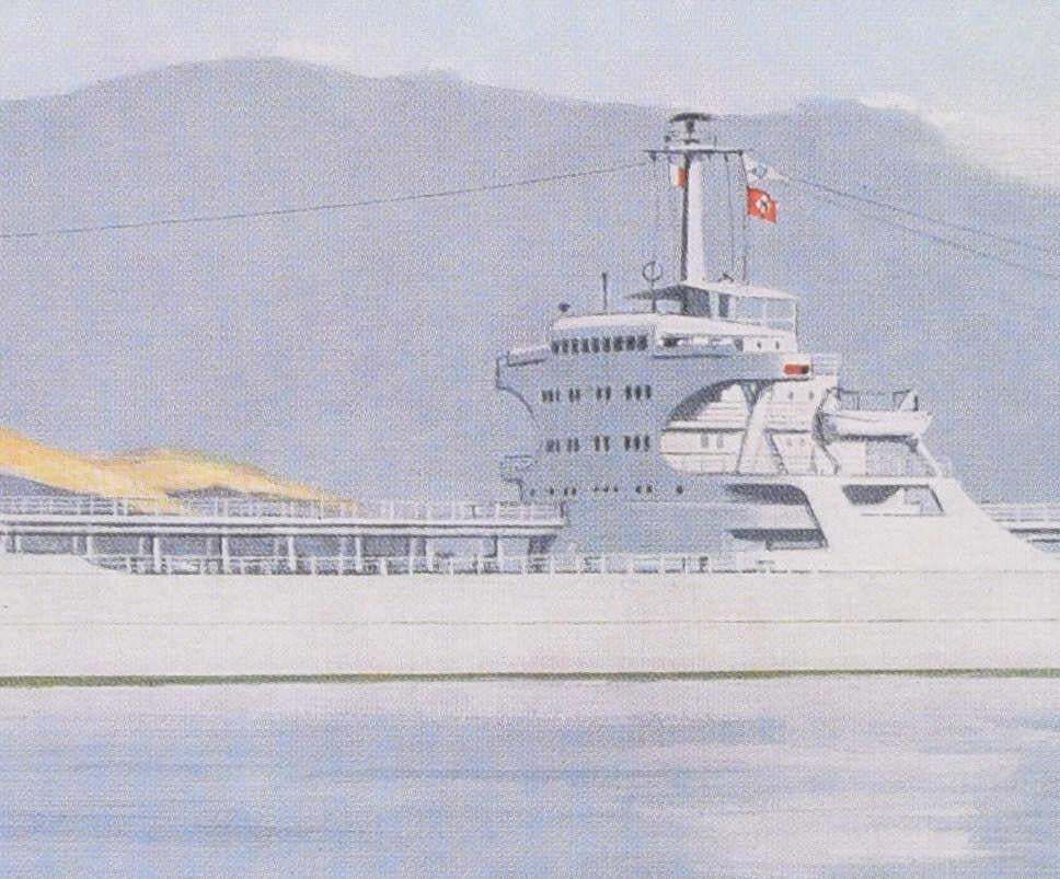 Naess Sovereign, Lithograph By Laurence Dunn photo for sale