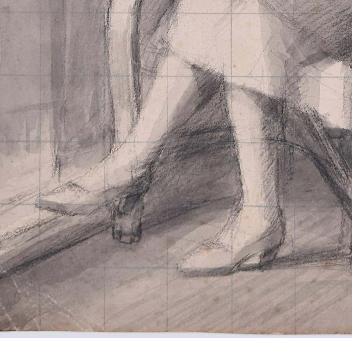 Watching Over The Fire, Pencil Drawing By Hillary Hennes photo 408.0