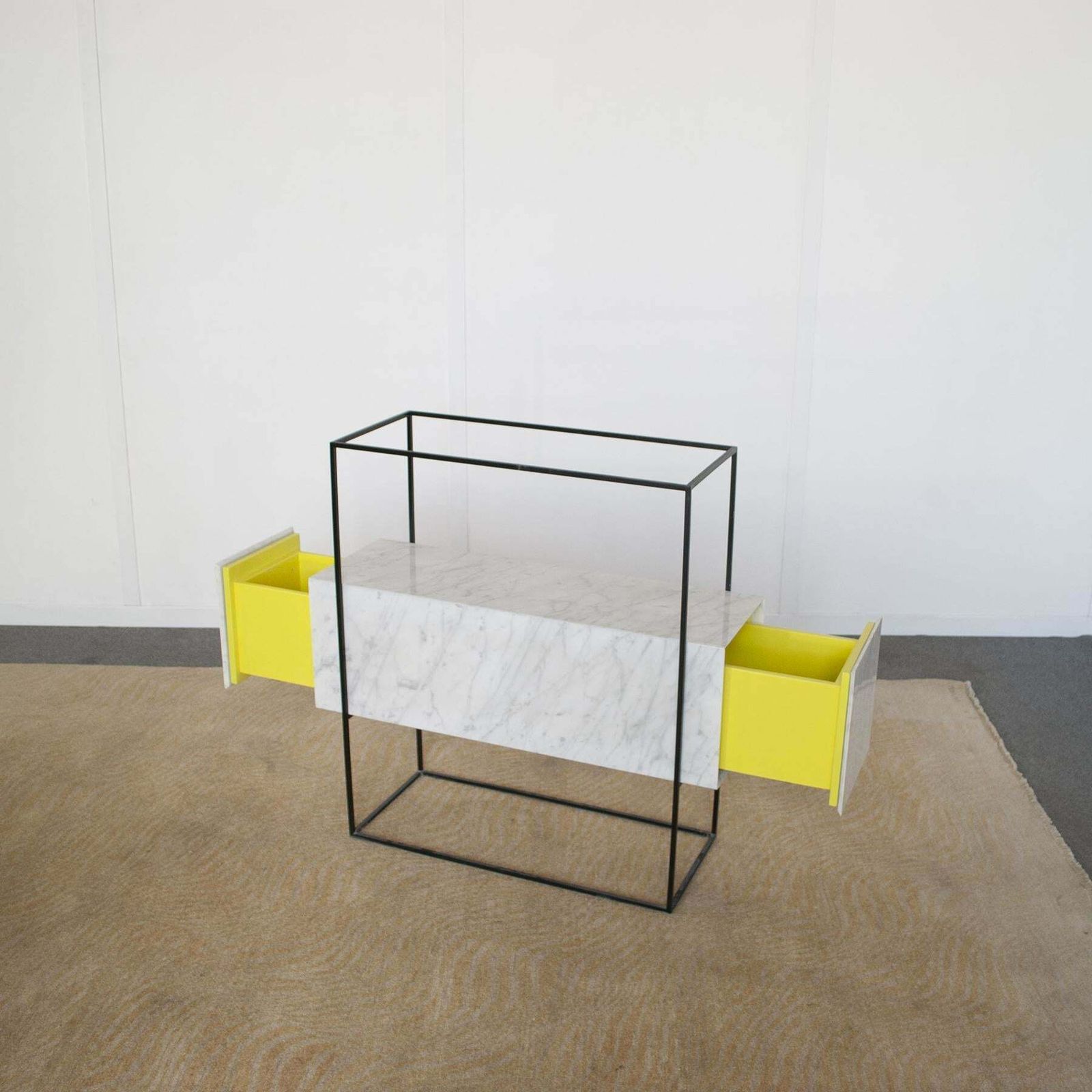 Alessandro Giusti Egidio Di Rosa 80s Console Table In The Memphis Style photo Furniture