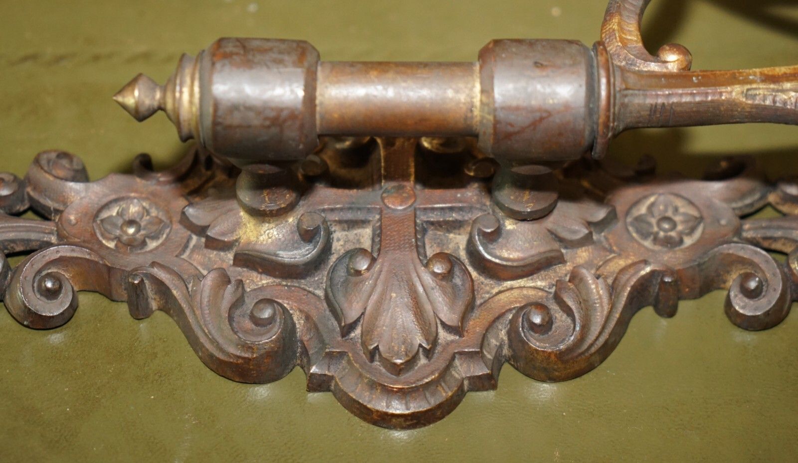 photo furniture Pair Of Stunning Antique Gilt Bronze Very Large Candle Sconce Wall Light Holders