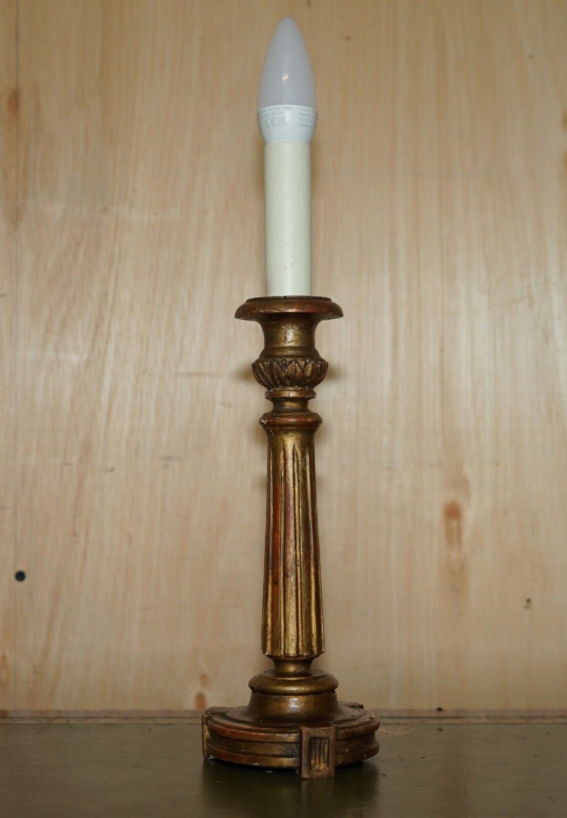 Pair Of Circa 1900 Corinthian Pillar Desk Lamps Converted From Candelabras photo Lighting