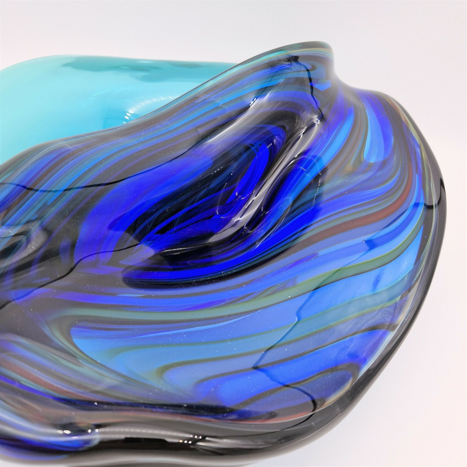Extremley Rare. Big Murano Bowl With 15 Kilos By Davise Dona. 1980   1985 (41 X 44 Cm) photo vinterior