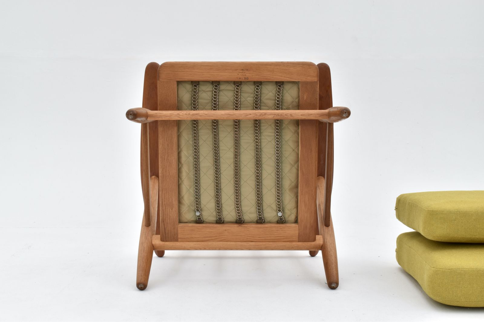 photo vintage Hans Wegner Ge240 Oak & Teak Cigar Chair For Getama