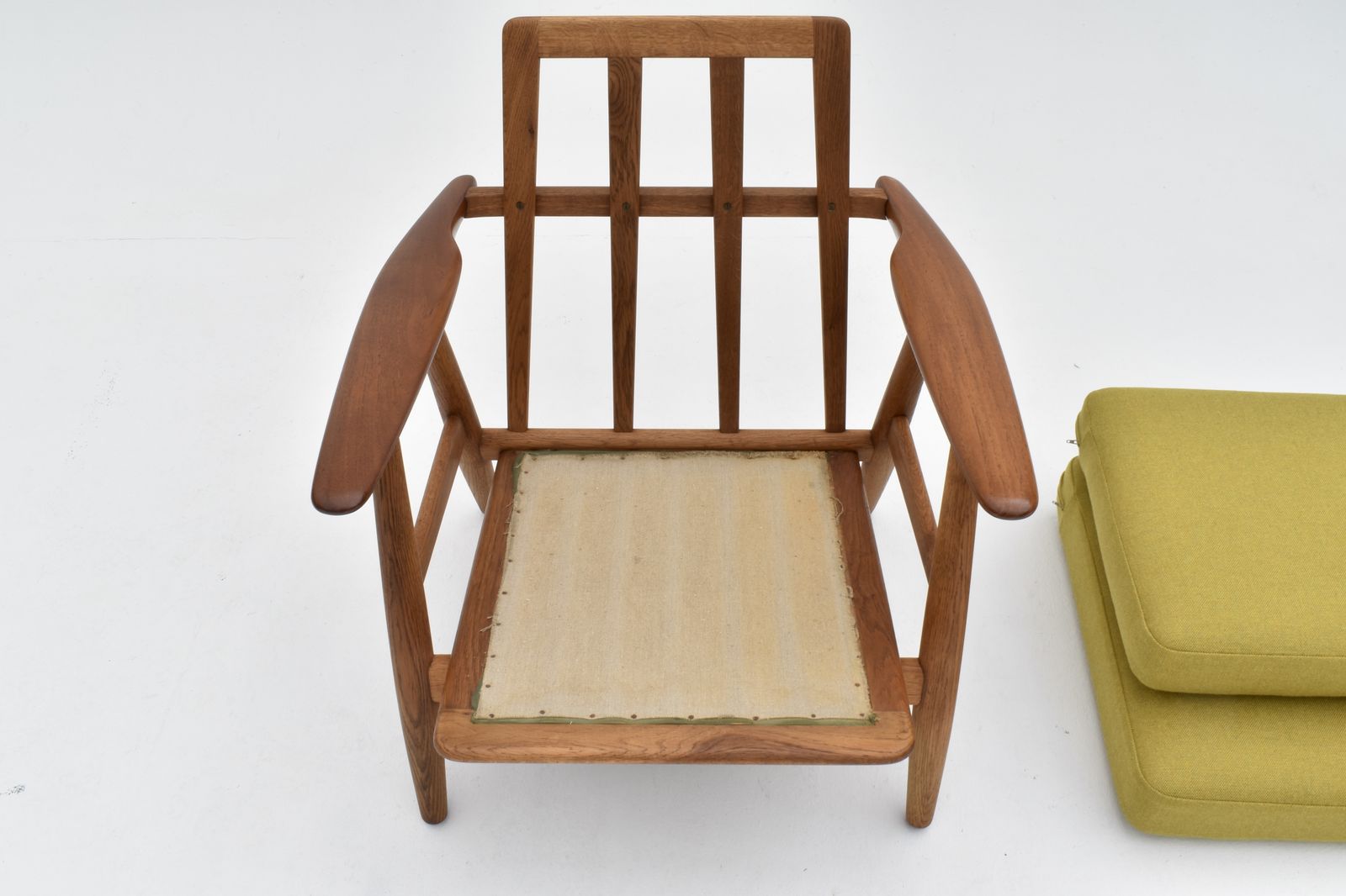 Hans Wegner Ge240 Oak & Teak Cigar Chair For Getama photo Furniture