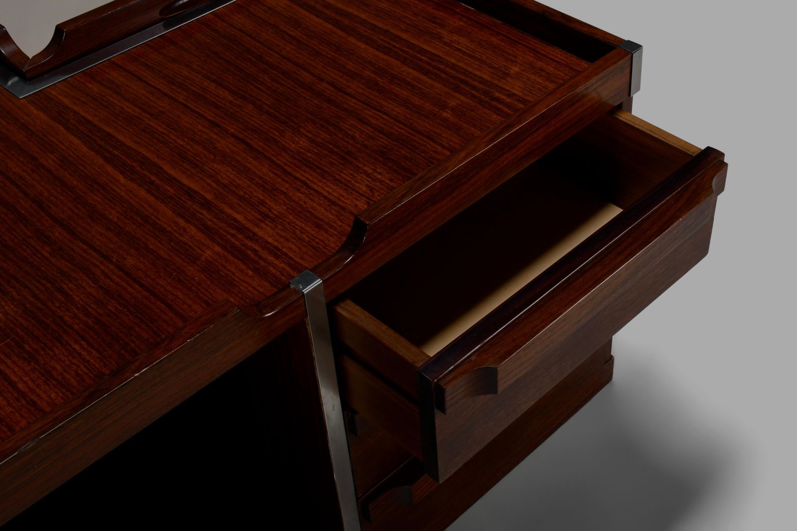Modular Wood And Metal Bar Table By Luigi Sormani For Fiarm, Italy 1960s photo vintage