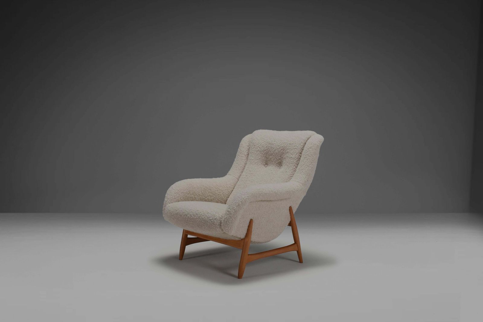 Rare Lounge Chair By Bengt Ruda For Artifort In Wool Fabric, 1960s photo furniture