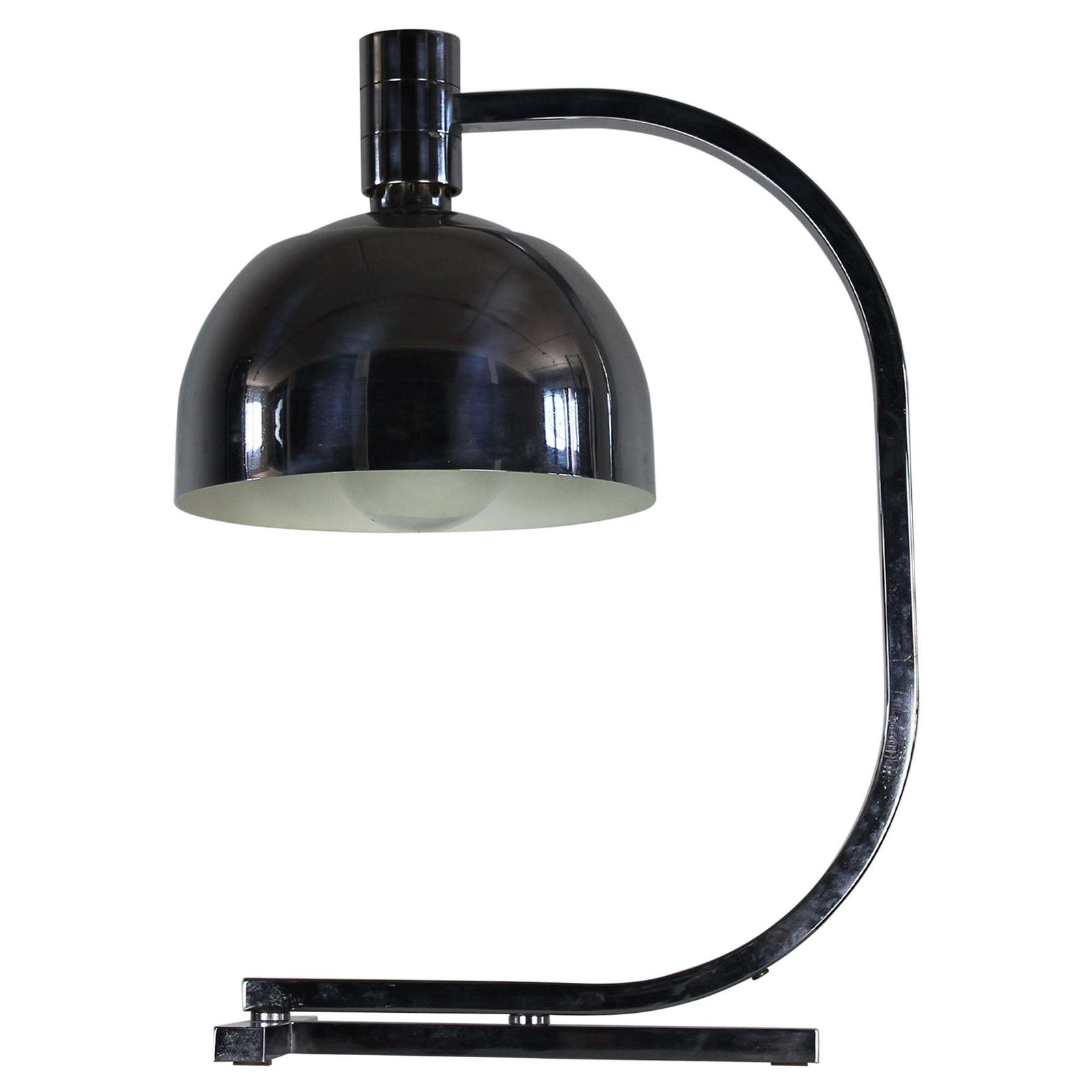 Franco Albini & Franca Helg Am/As Table Lamp In Steel By Sirrah 1960s Italy