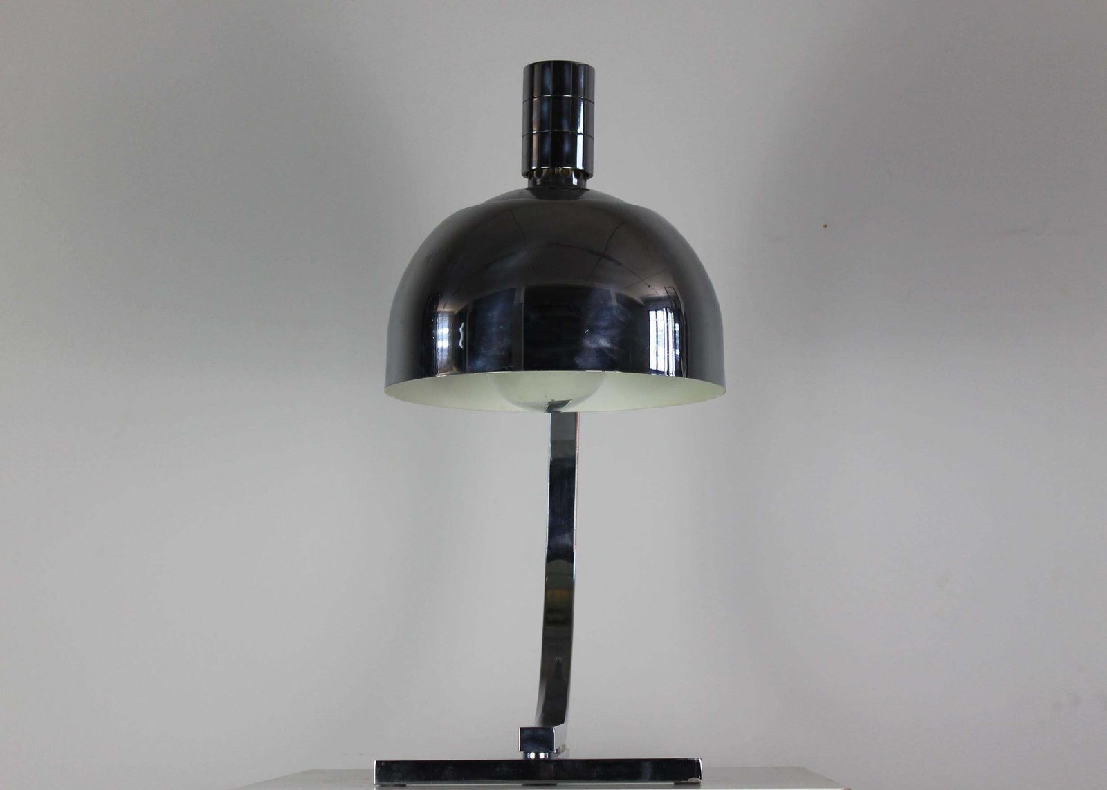 Franco Albini & Franca Helg Am/As Table Lamp In Steel By Sirrah 1960s Italy photo Lighting