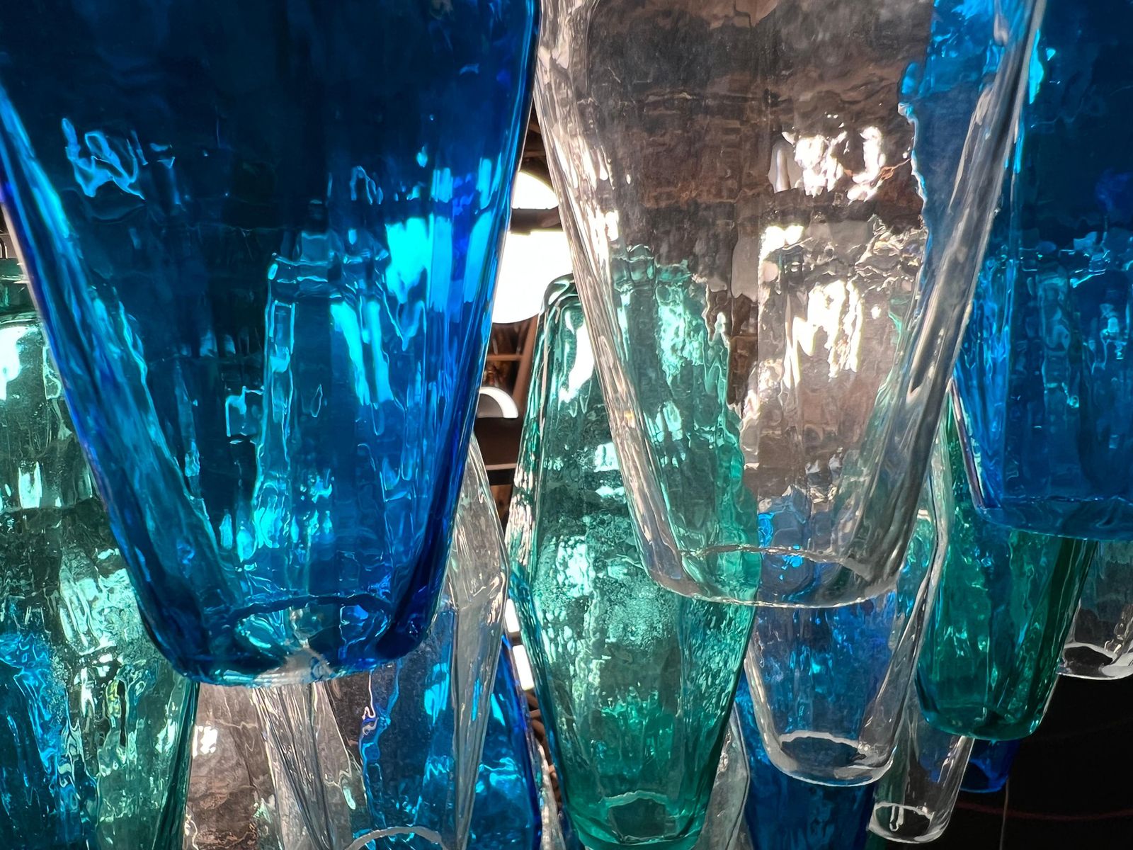 Huge Poliedri Chandelier By Valentina Planta. Murano photo vintage