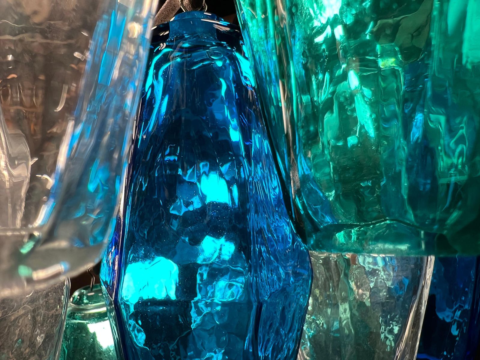 photo for sale Huge Poliedri Chandelier By Valentina Planta. Murano