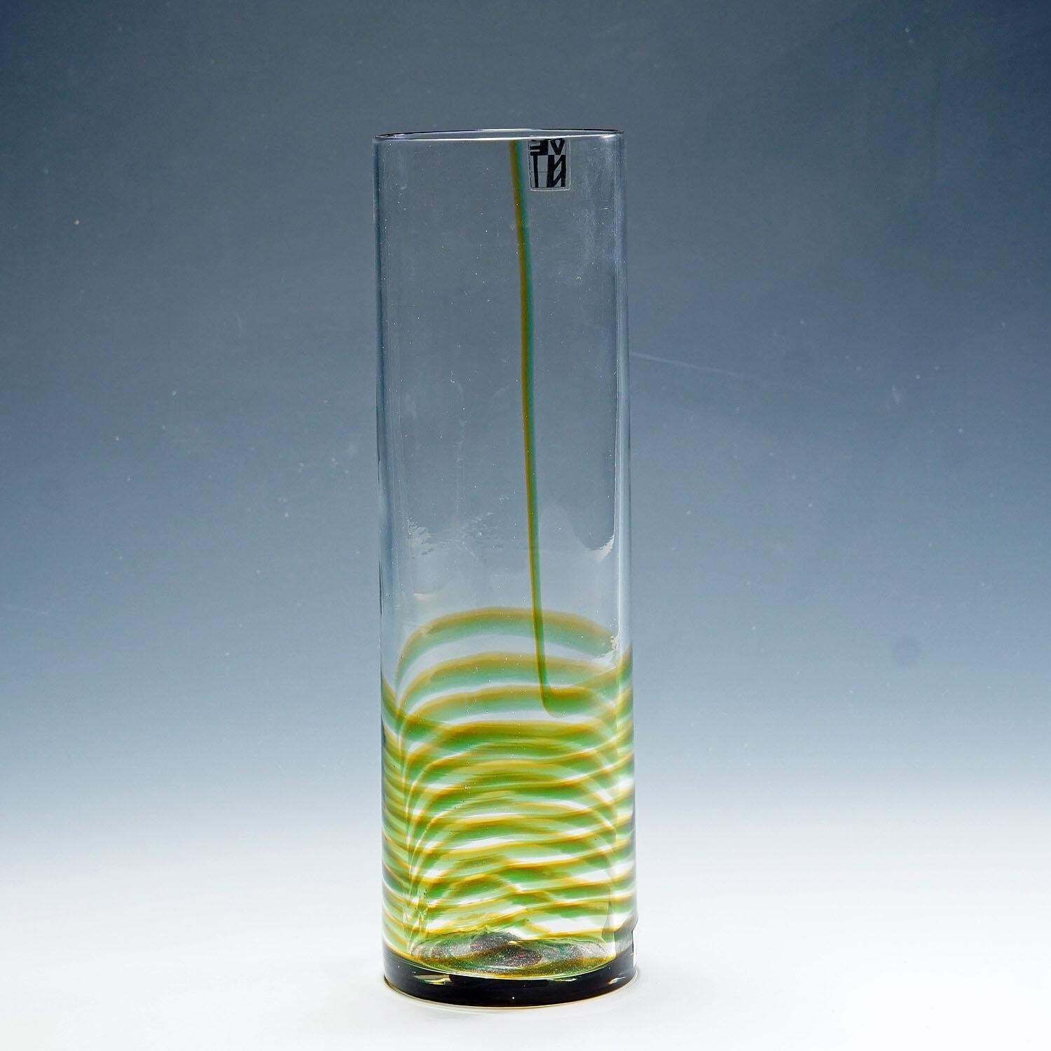Murano Art Glass Vase Bifilo By Toni Zuccheri For Venini Ca. 1970s photo for sale