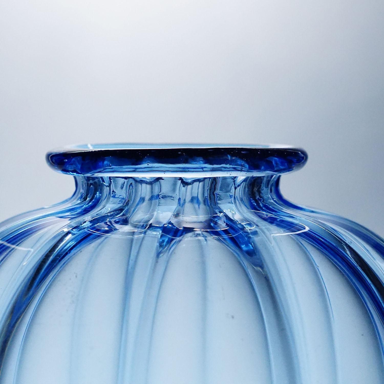 Large Vetro Soffiato Glass Vase By Vittorio Zecchin For Venini Murano 1924 photo buy