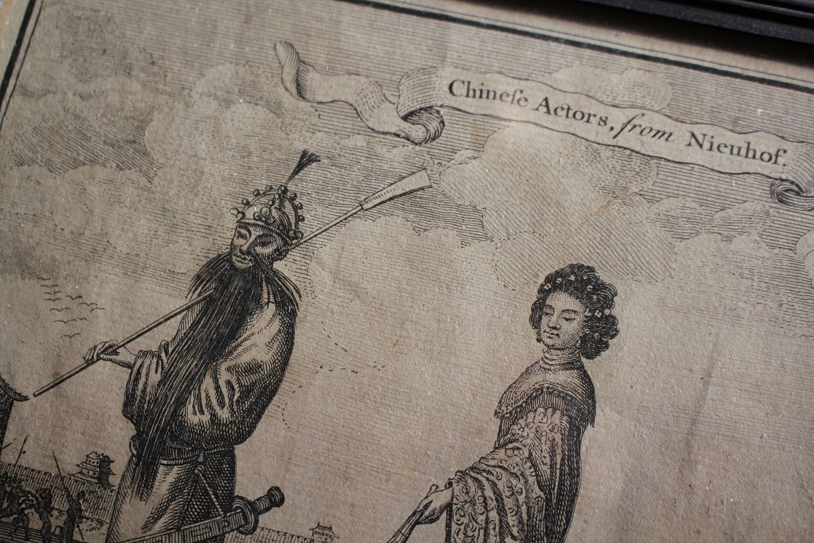 18th Century Ethnographic Interest Asian Natives & Temples Framed Engravings photo for sale