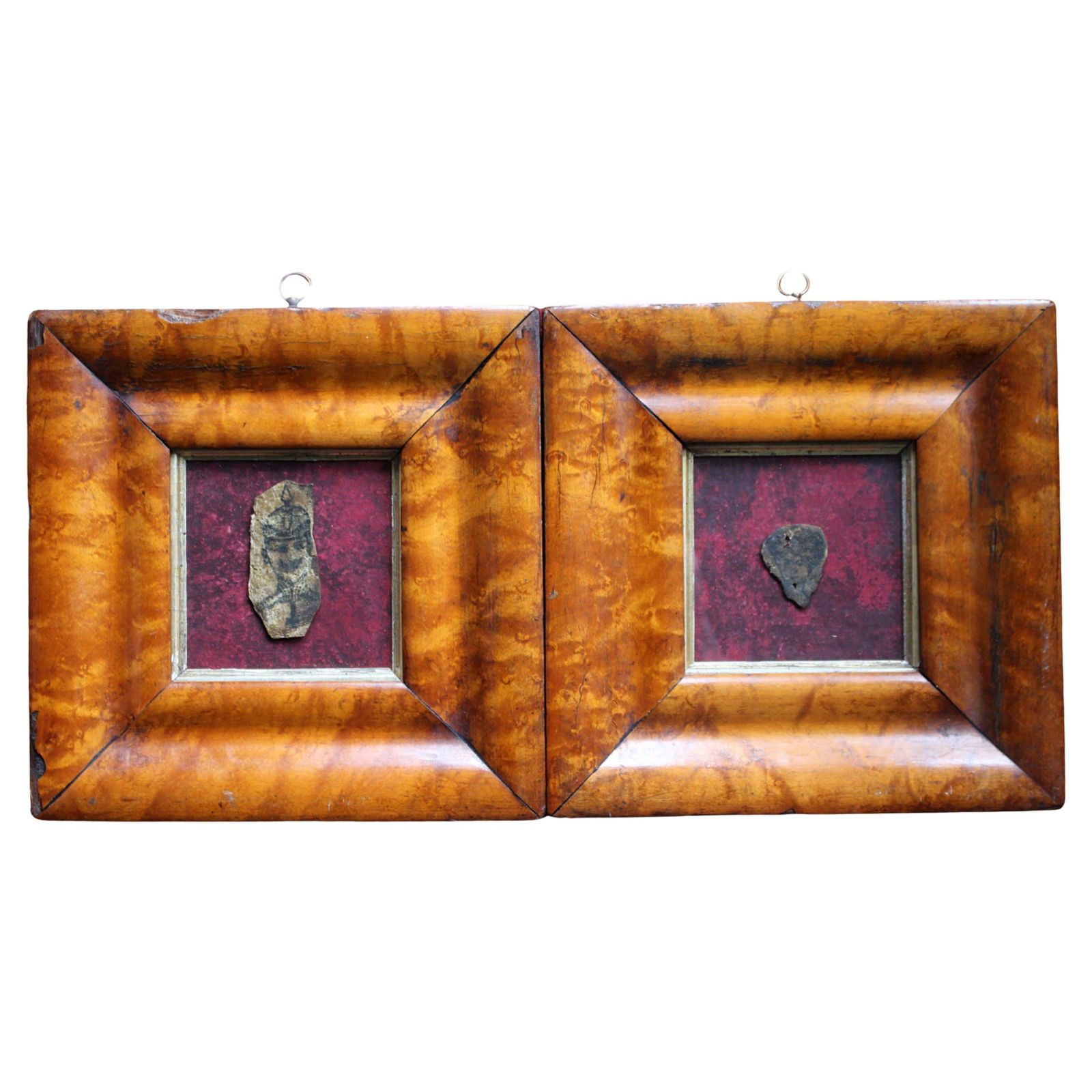 Rare Pair Of Late 19th Century Tattoo Specimens From A French Sailor Curiosity