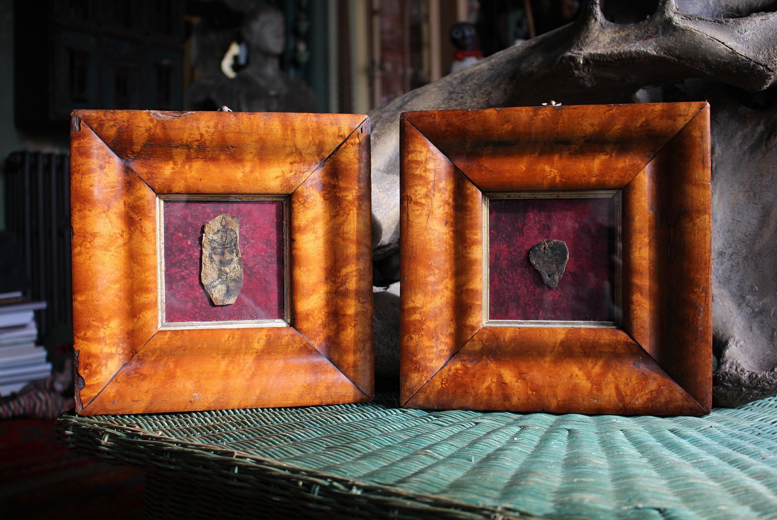Rare Pair Of Late 19th Century Tattoo Specimens From A French Sailor Curiosity photo buy