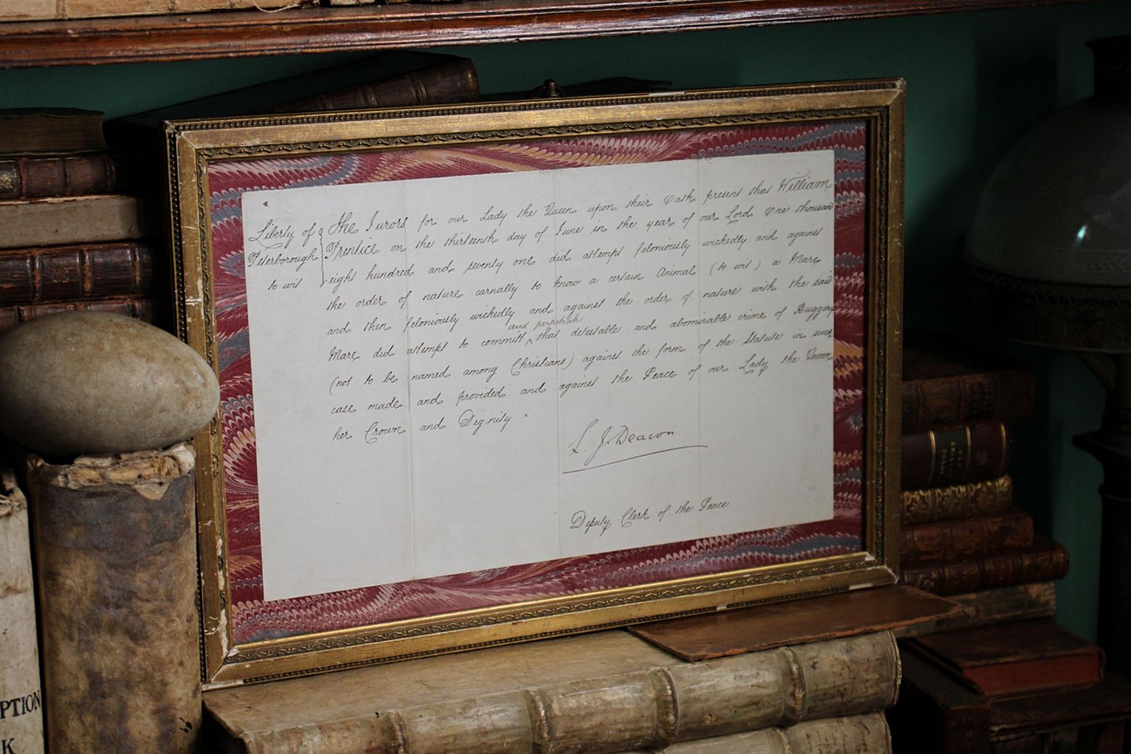 19th Century Police Report Buggery With A Horse 1871 William Prudice Curio photo for sale