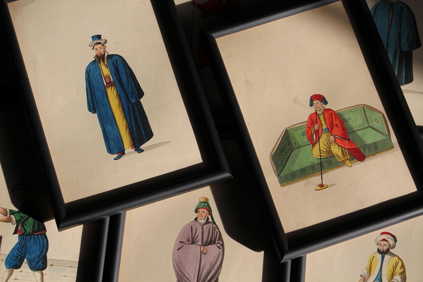 photo for sale Eight 19th Century Italian School Watercolours Turkish & Eastern Portraits
