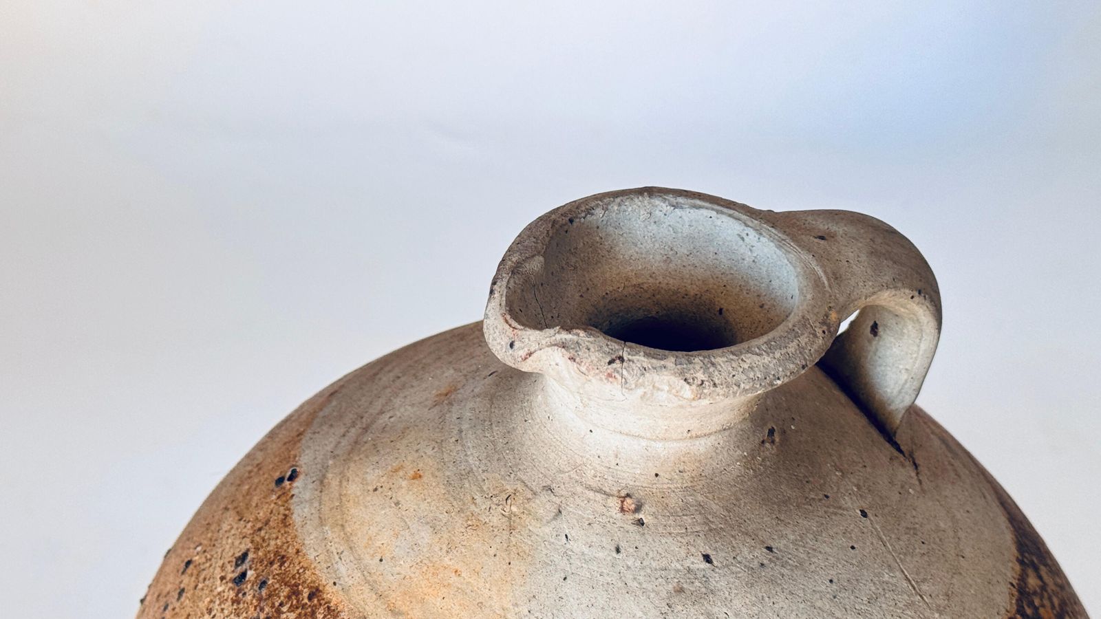 1950s 1960s French Provincial Pottery Jar, Côte D’azur Artisan Workshop photo 360.0