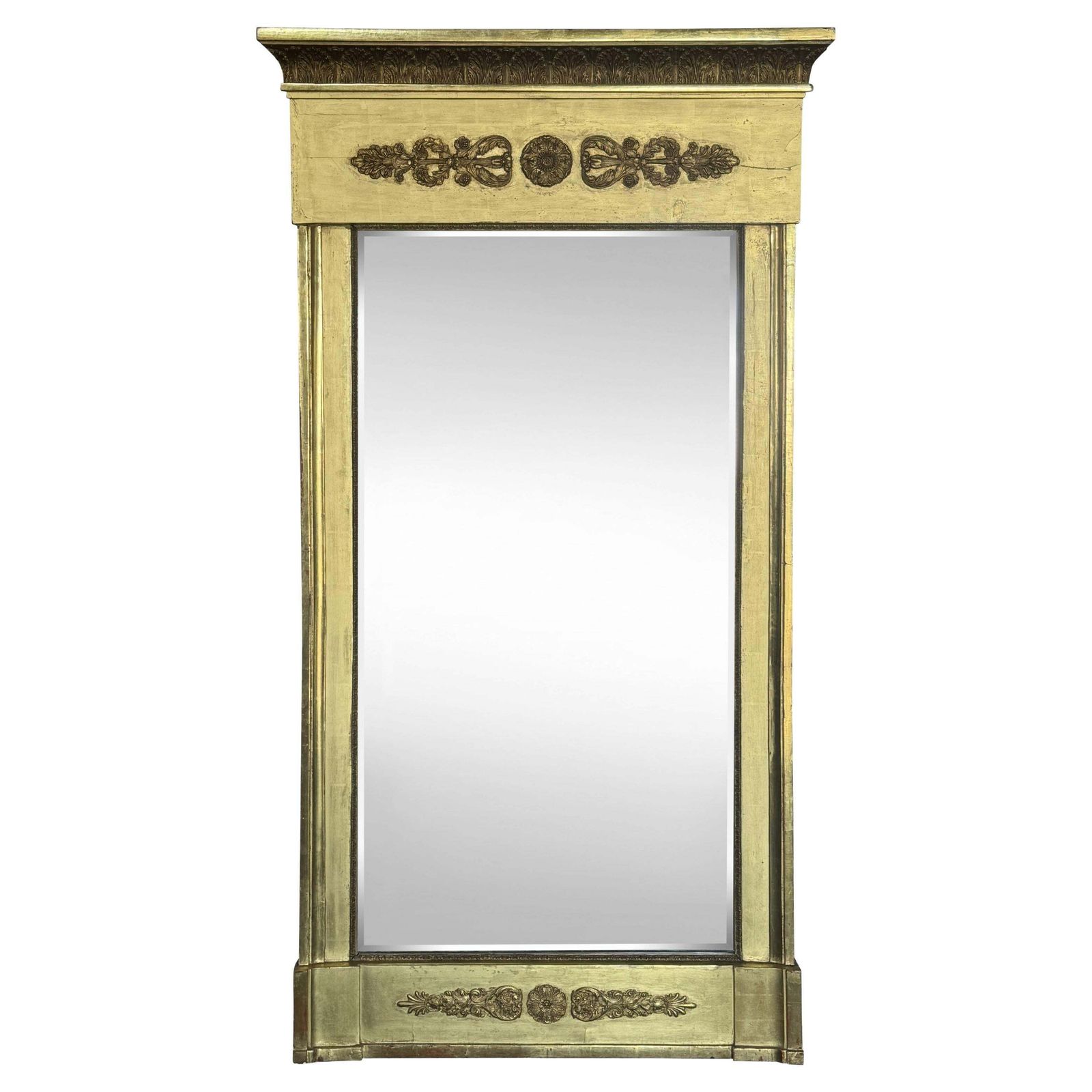 Early 19th Century Swedish Empire Giltwood Pier Mirror