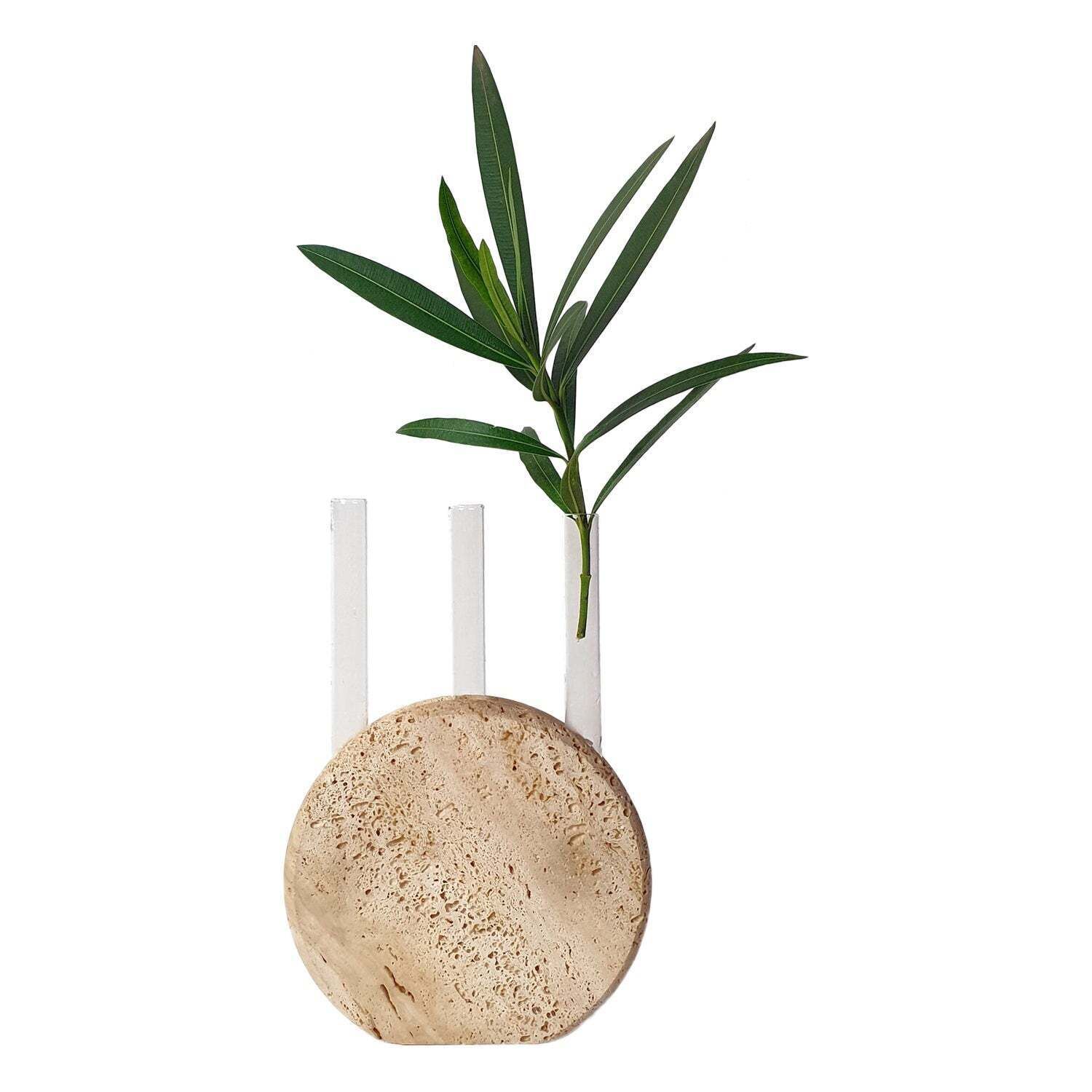 Travertine Vase By Fratelli Mannelli Italy 1970's