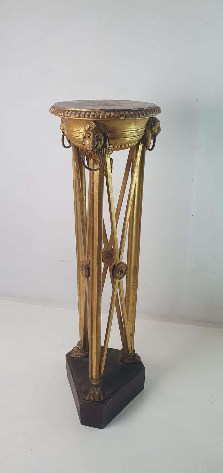 Italian Guilded Gueridon Pedestal Circa 1750's photo furniture