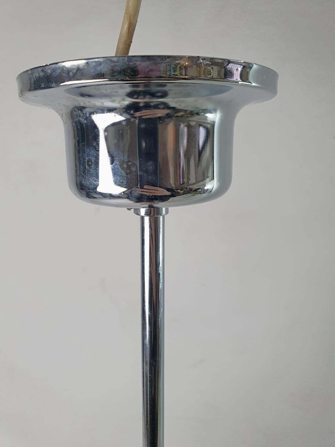 photo furniture Chandelier By Sciolari In Glass And Chrome, Italy, 1960