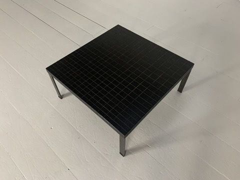 Pair Of Poltrona Frau “Geometrie” Coffee Sofa Side Tables – In Wenge photo vintage