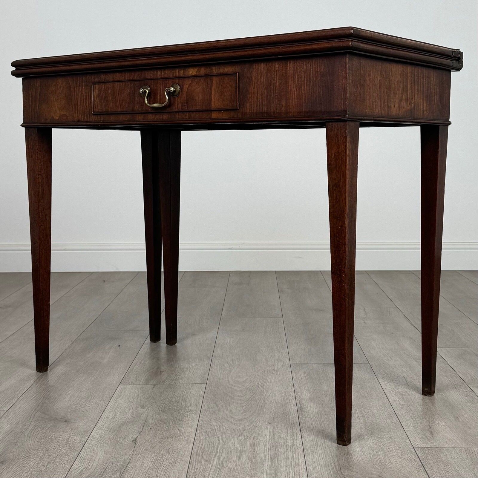 Antique 19th Century Good Quality Tea Table In Mahogany photo furniture