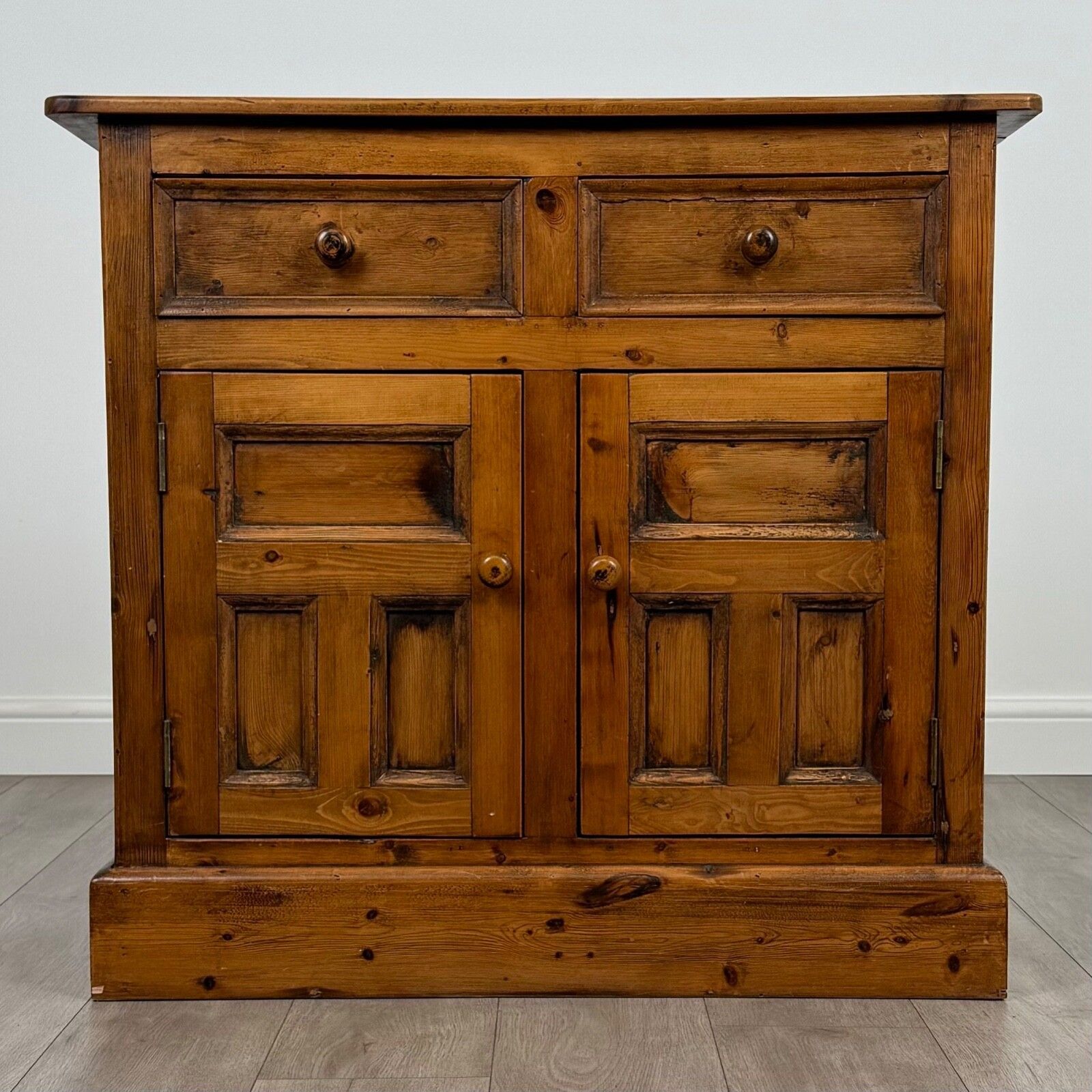 Vintage 20th Century Pine Cupboard Of Good Quality