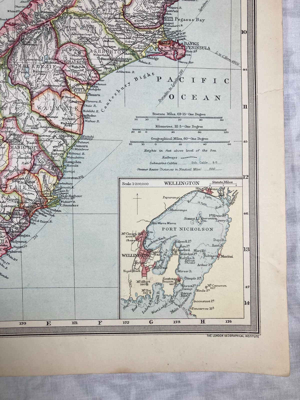 Original And Authentic Atlas Map Of New Zealand   Harmsworth Universal Atlas And Gazetteer (Circa 1900, Pre Wwi) photo vinterior