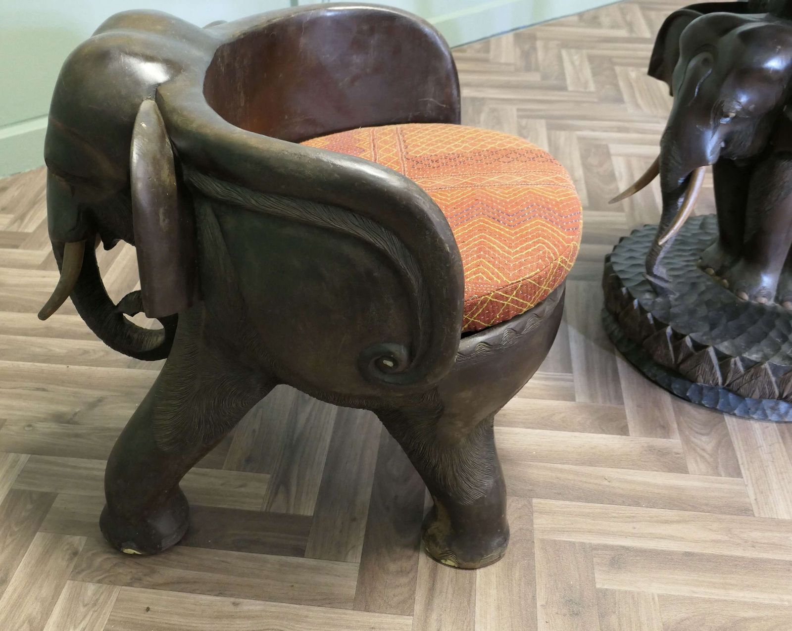 photo furniture A Very Unusual Set Of Elephant Chairs And Table