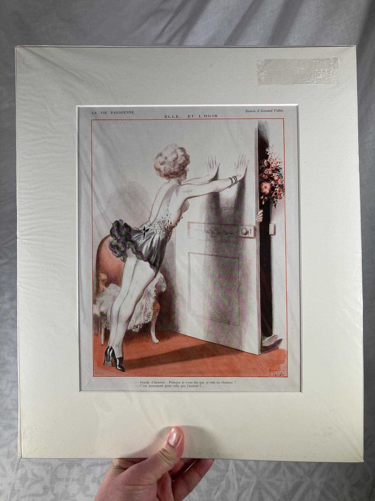 photo furniture Antique 1920s Lithograph From La Vie Parisienne   Vintage French Art Deco Print