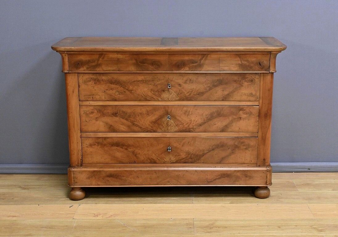Cherrywood Chest Of Drawers, Restoration Period – Early 19th Century photo furniture
