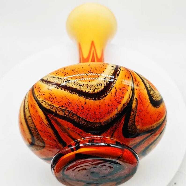 1970s Jacketed Vase 36 Cm H In Murano Glass By Carlo Moretti     Made In Italy photo vinterior