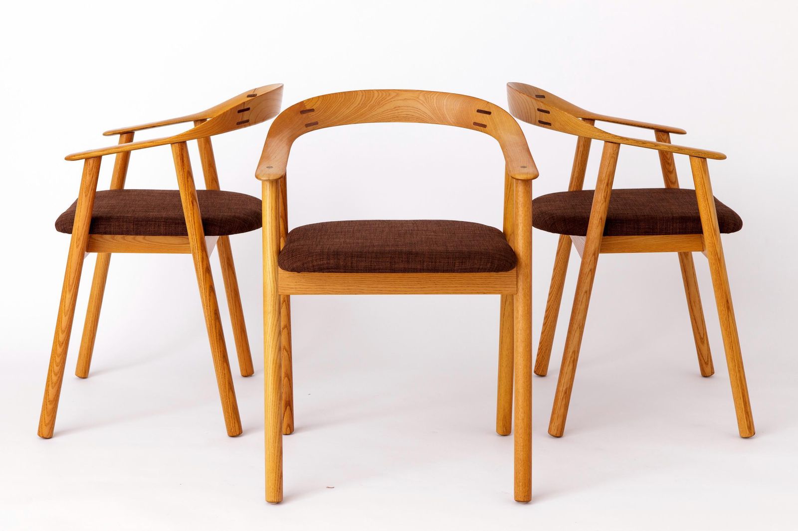 Set Of 6 Vintage Oak Dining Chairs – Likely Danish, 1970s – Refurbished & Reupholstered photo Furniture