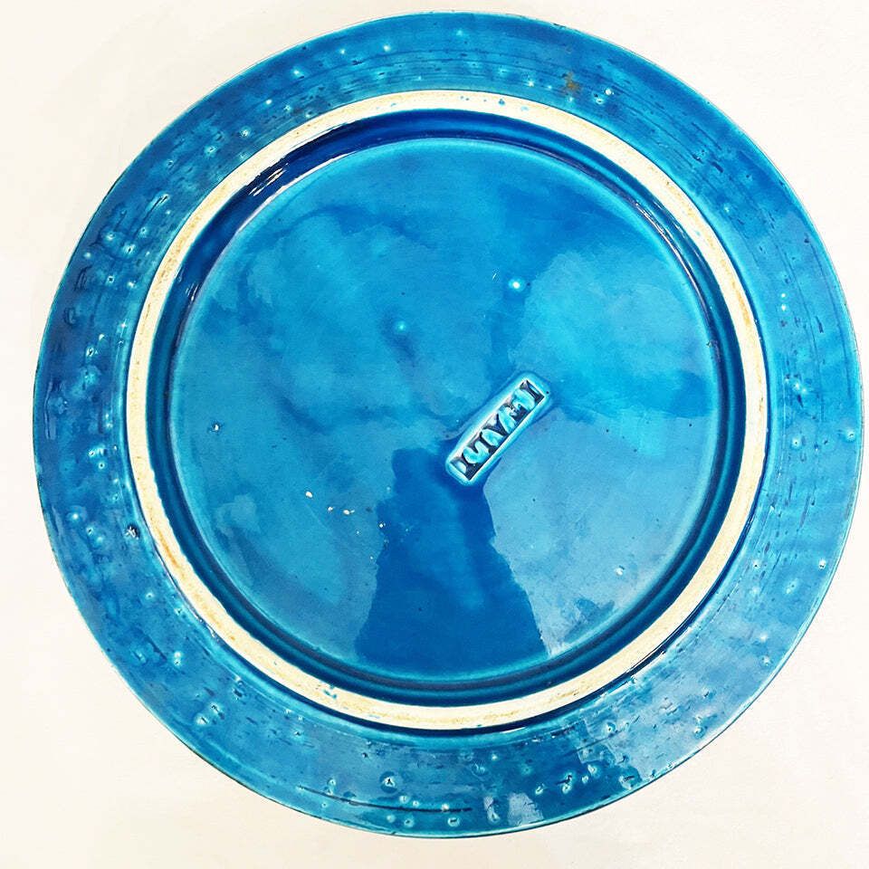 Aldo Londi For Bitossi Large Ashtray Rimini Blue 1950  Top Art photo furniture